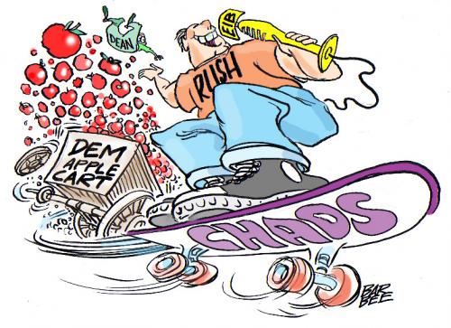 Cartoon: chaos fr rush (medium) by barbeefish tagged bada,bing,