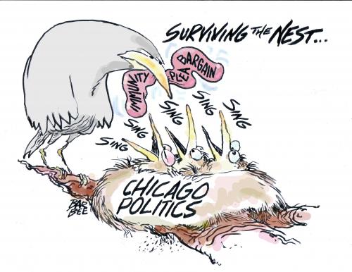 Cartoon: CHICACO (medium) by barbeefish tagged graft,gone,wild