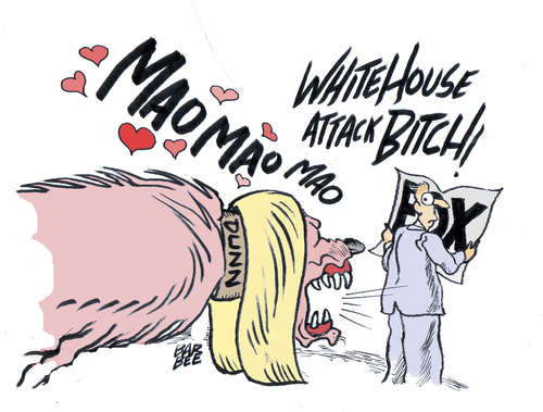 Cartoon: love for MAO (medium) by barbeefish tagged dunn
