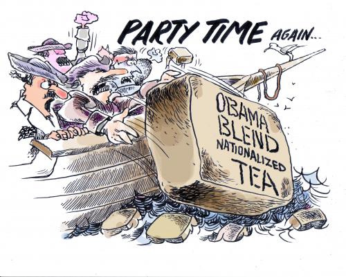 Cartoon: PARTY (medium) by barbeefish tagged revolt