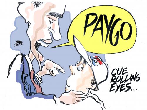 Cartoon: PAY AS YOU GO (medium) by barbeefish tagged obama