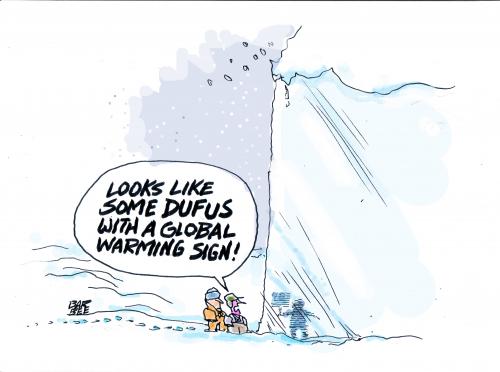 Cartoon: the big freeze (medium) by barbeefish tagged global,warming