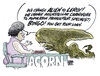 Cartoon: adjusting the paper work (small) by barbeefish tagged acorn