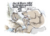 Cartoon: arms race (small) by barbeefish tagged treaty