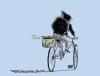 Cartoon: bike bomber (small) by barbeefish tagged radicals,