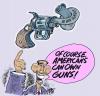 Cartoon: gun laws (small) by barbeefish tagged obama on guns