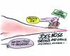Cartoon: JOES NOSE (small) by barbeefish tagged the,vp