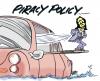 Cartoon: piracy (small) by barbeefish tagged obama