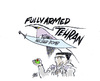 Cartoon: TEHRAN  HAS THE BOMB (small) by barbeefish tagged iran