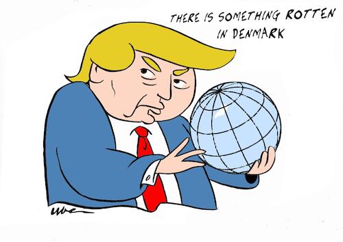 Cartoon: GRUNLAND MON AMOUR (medium) by uber tagged trump,danimarca,venezuela,groenlandia,trump,danimarca,venezuela,groenlandia