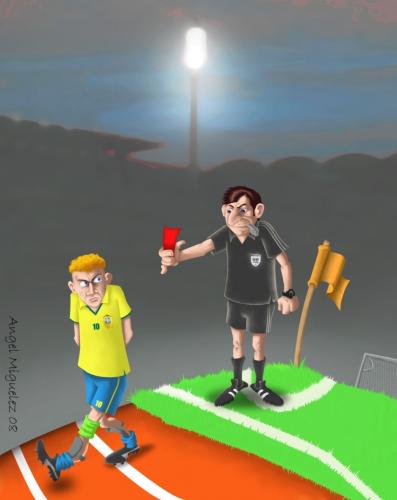 Cartoon: Elf Freunde sollt ihr sein... (medium) by Miguelez tagged fußball