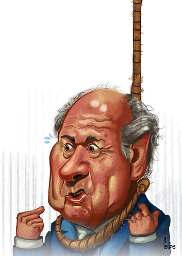 Cartoon: Blatter. (medium) by Felipe Moreira tagged 2d