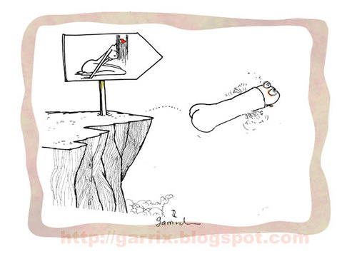 Cartoon: Fly like an eagle (medium) by Garrincha tagged 