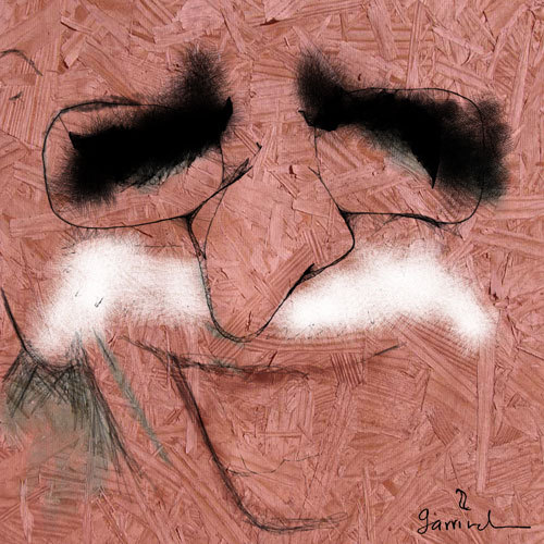 Cartoon: Gabriel G M (medium) by Garrincha tagged caricature