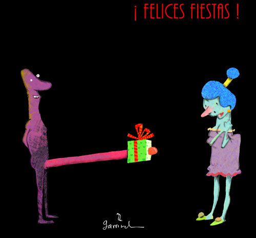 Cartoon: Happy holidays to all! (medium) by Garrincha tagged 