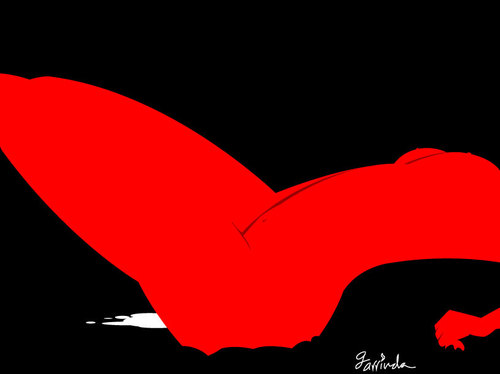 Cartoon: One of those nights (medium) by Garrincha tagged 