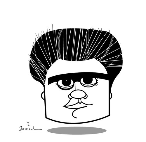 Cartoon: Pedro Almodovar (medium) by Garrincha tagged ilos