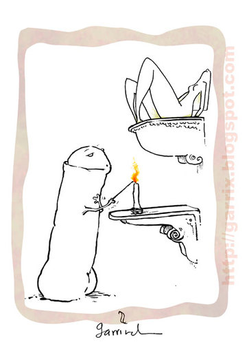 Cartoon: Prayer (medium) by Garrincha tagged 