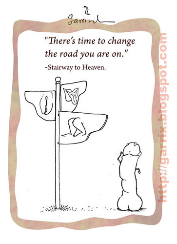 Cartoon: Stairway to Heaven (medium) by Garrincha tagged 