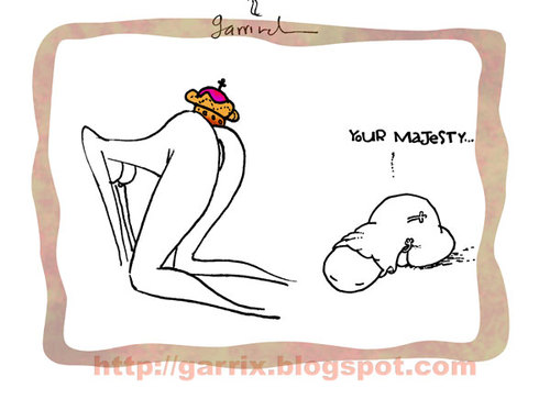 Cartoon: Your Majesty (medium) by Garrincha tagged 