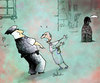 Cartoon: Complaint (small) by Garrincha tagged gag cartoon garrincha death police