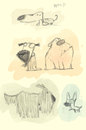 Cartoon: Doggies (small) by Garrincha tagged animals,sketches,cartoons