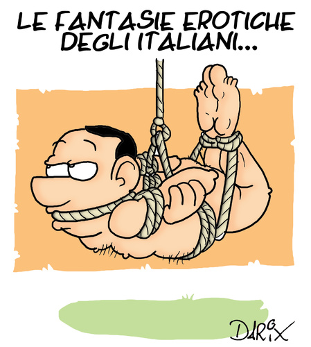 Cartoon: Le fantasie degli italiani (medium) by darix73 tagged berlusconi
