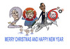 Cartoon: happy (small) by zluetic tagged merry,christmas,and,happy,new,year
