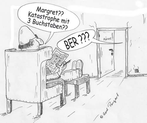 Cartoon: BER (medium) by boogieplayer tagged flughafen