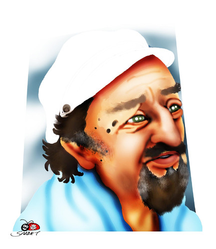 Cartoon: Bedri Koraman (medium) by saadet demir yalcin tagged masterbedrikoraman,syalcin,turkishcartoonist