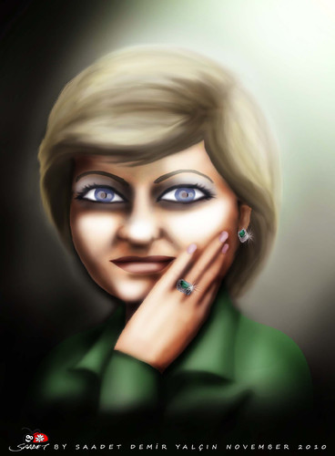 Cartoon: Daniela.. (medium) by saadet demir yalcin tagged syalcin,sdy,saadet,turkey,daniela,romania,friendship