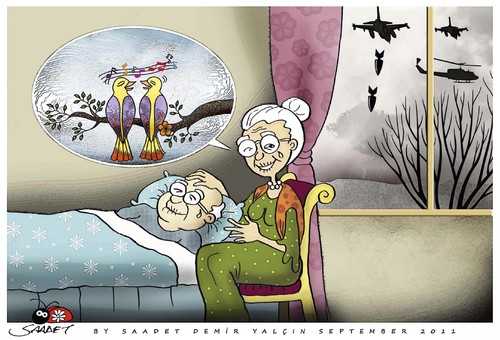 Cartoon: Fairy Tale (medium) by saadet demir yalcin tagged fairytale,war,sdy,saadet