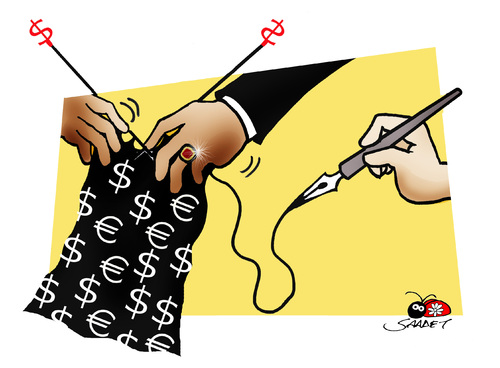 Cartoon: Free Press of humor... (medium) by saadet demir yalcin tagged syalcin