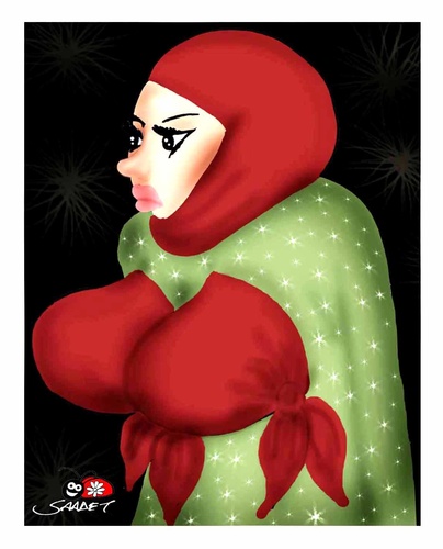 Cartoon: free woman-4 (medium) by saadet demir yalcin tagged woman,syalcin