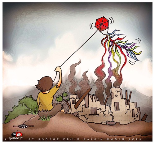 Cartoon: Hope is always - 2 (medium) by saadet demir yalcin tagged saadet,sdy,syalcin,turkey,hope,cartoon,child