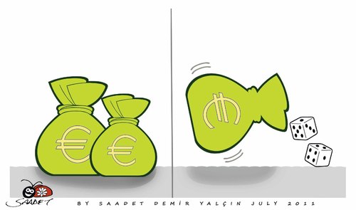 Cartoon: How Lucky Money (medium) by saadet demir yalcin tagged finance,money,sdy,saadet