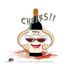 Cartoon: Cheers! (small) by saadet demir yalcin tagged saadet,sdy