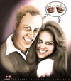 Cartoon: Kate and William (small) by saadet demir yalcin tagged royal wedding kate william marriage charles queen buckingham palace windsor mountbatten middleton westminster abbey camilla