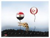 Cartoon: Victory... (small) by saadet demir yalcin tagged sdy,saadet,syalcin,turkey,eggypt,tunisia,victory