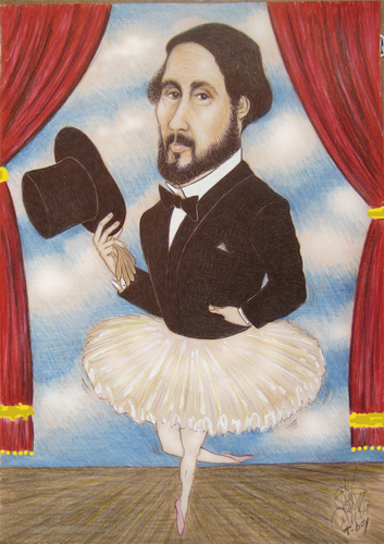 Cartoon: Edgar Degas (medium) by T-BOY tagged edgar,degas