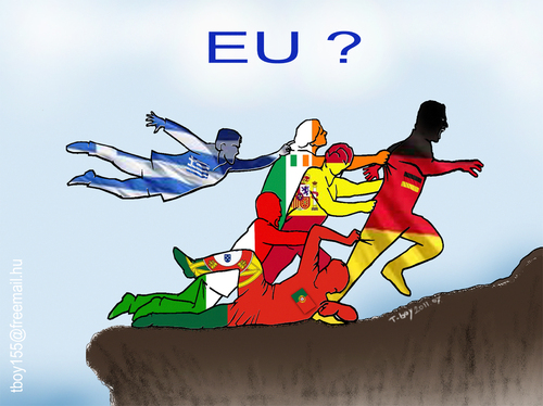 Cartoon: EU   What are you kids (medium) by T-BOY tagged eu,what,are,you,kids