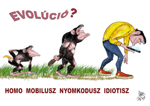 Cartoon: EVOLUTION 2 (medium) by T-BOY tagged evolution