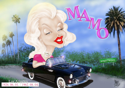 Cartoon: Marilyn Monroe Happy Birthday (medium) by T-BOY tagged marilyn,monroe,happy,birthday