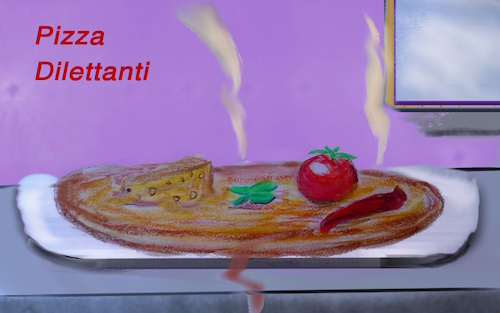 Cartoon: sonntag (medium) by wheelman tagged essen,italienisch,pizza