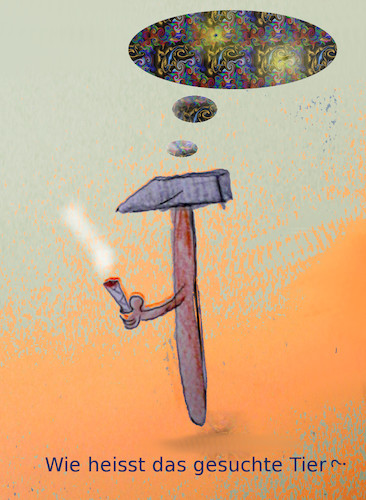 Cartoon: wochenend (medium) by wheelman tagged fraih,zeit,hammer