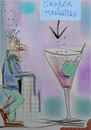 Cartoon: late at the bar (small) by wheelman tagged bar,drink,alkohol