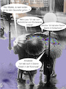 Cartoon: schwierige Entscheidung (small) by wheelman tagged mädchen,regen,langeweile