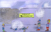 Cartoon: tauwetter (small) by wheelman tagged schneeschmelze,dach,lawine,tauwetter,lachen