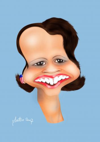 Cartoon: condoleezza (medium) by geomateo tagged caricature,politics,america