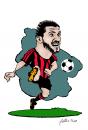 Cartoon: gattuso  gennaro (small) by geomateo tagged calcio,football,milan,gattuso,gennaro,soccer,italy,sport
